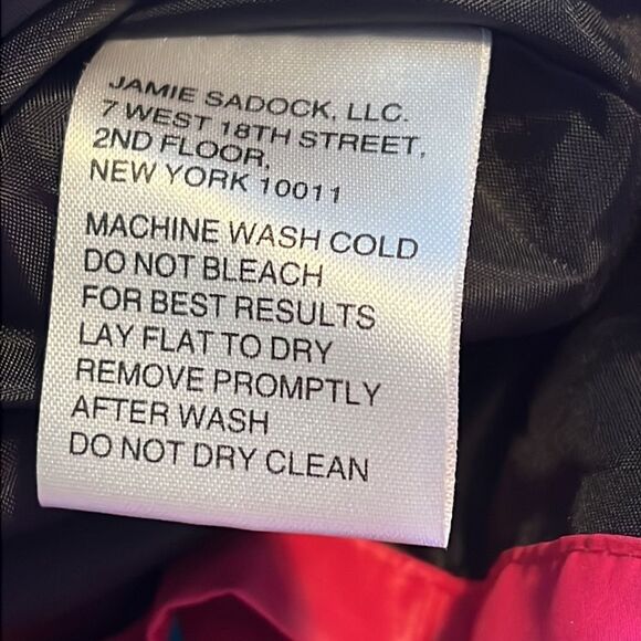 JAMIE SADOCK  quilted pink / black zip jacket. XL. Excellent condition - Picture 13 of 14